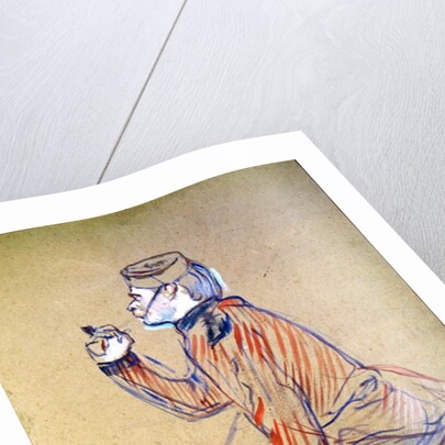 English Soldier Smoking a Pipe, 1898 by Henri de Toulouse-Lautrec