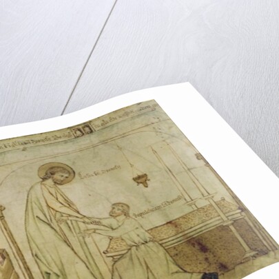 St. Eligius saving the Church of St. Martial from fire and curing a crippled man in the Church of St. Denis by French School