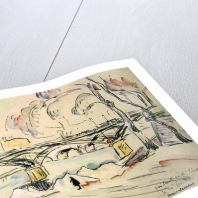 The Pont des Arts, 1924 by Paul Signac