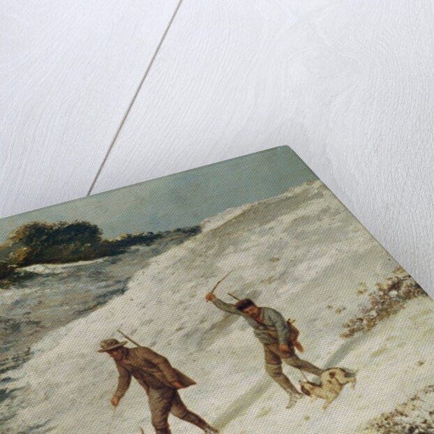 Hunters in the Snow or The Poachers by Gustave Courbet
