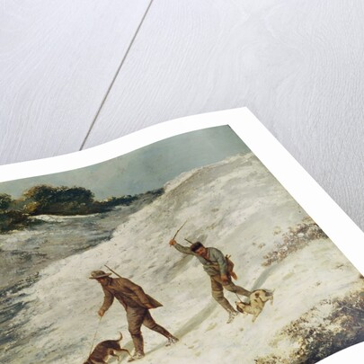 Hunters in the Snow or The Poachers by Gustave Courbet