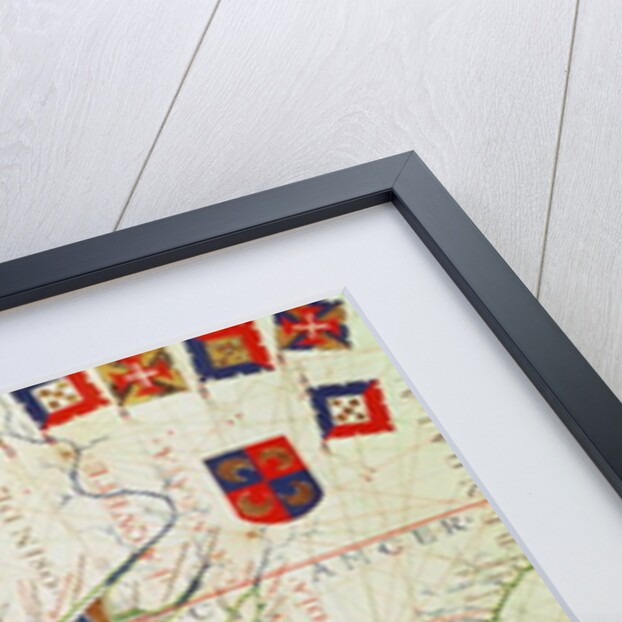 Fol.16 Map of Persia, Arabia and India, from an atlas, 1571 by Fernao Vaz Dourado