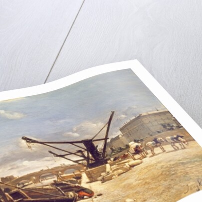 View of the Pont Royal, Paris by Johan-Barthold Jongkind