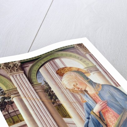 The Annunciation, detail of the Virgin Mary by Fra Filippo Lippi