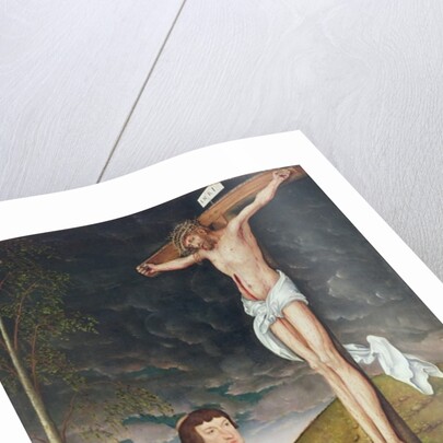 Albert, Cardinal Elector of Mainz at the foot of the Cross by Lucas the Elder Cranach