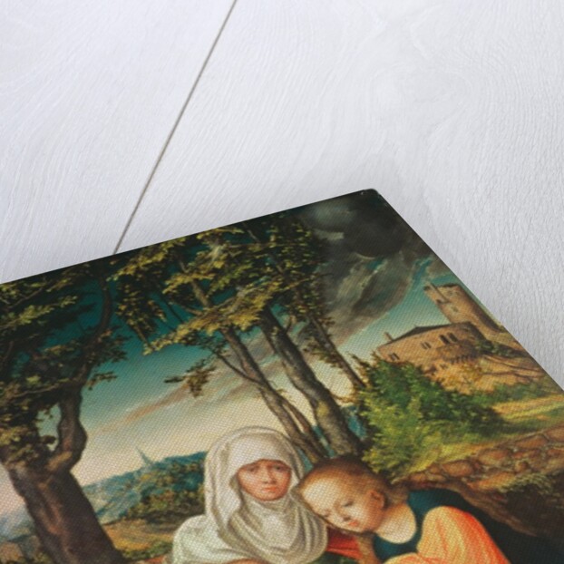 The Virgin Mary with Saint Anne holding the infant Jesus by Lucas the Elder Cranach