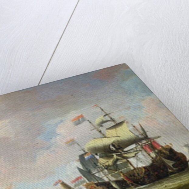 The Arrival of Michiel Adriaanszoon de Ruyter in Amsterdam by Abraham Storck