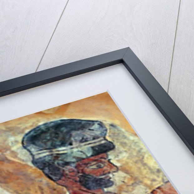 A priest leading a bull to sacrifice by Mesopotamian