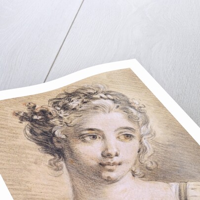 Head of a Young Girl by Francois Boucher