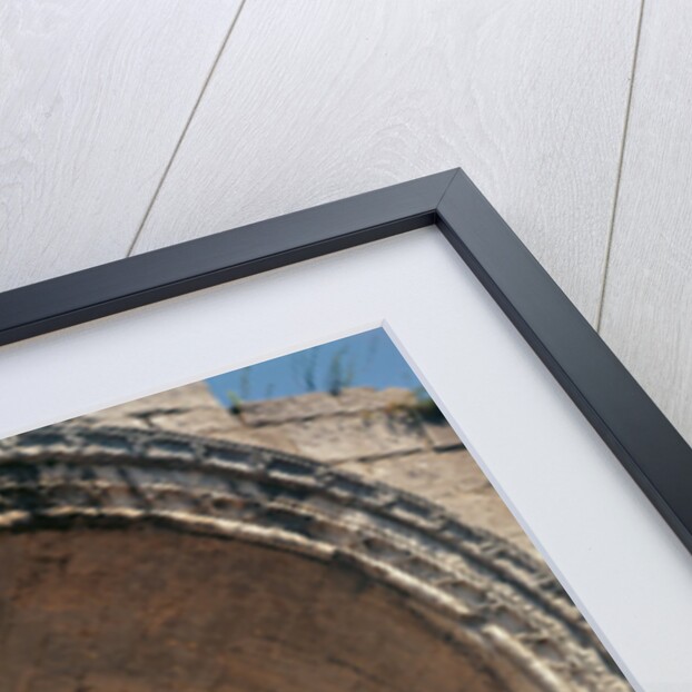 View of the Allee de Sarcophages through the remains of the entrance of the Church of St. Cesaire le Vieux by Anonymous