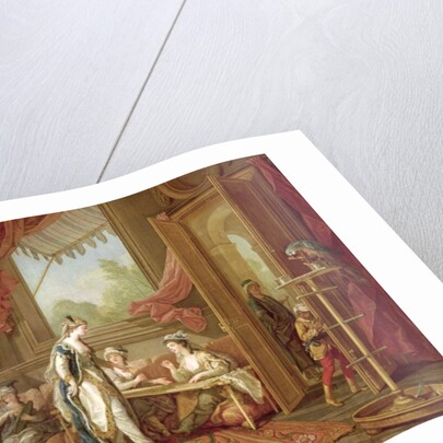 The Sultana Ordering Tapestries from the Odalisques by Charles-Amedee-Philippe van Loo