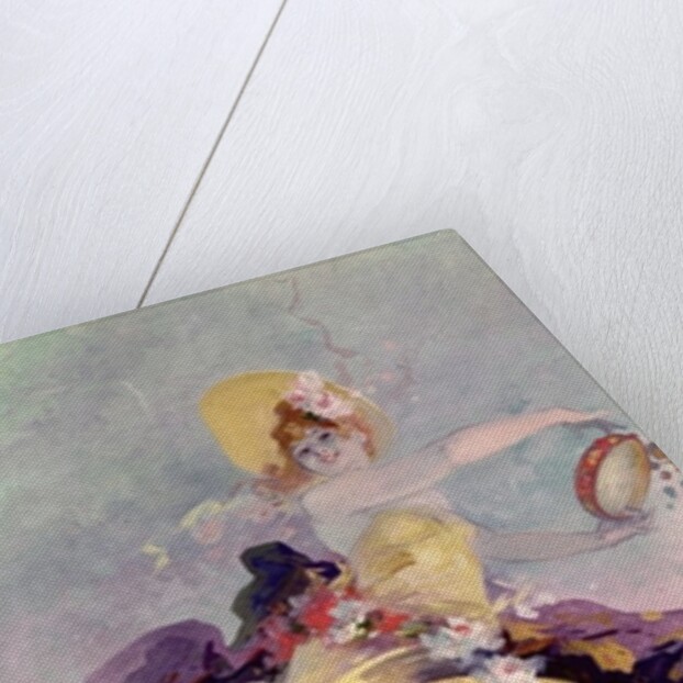 Dancer with a Basque Tambourine by Jules Cheret