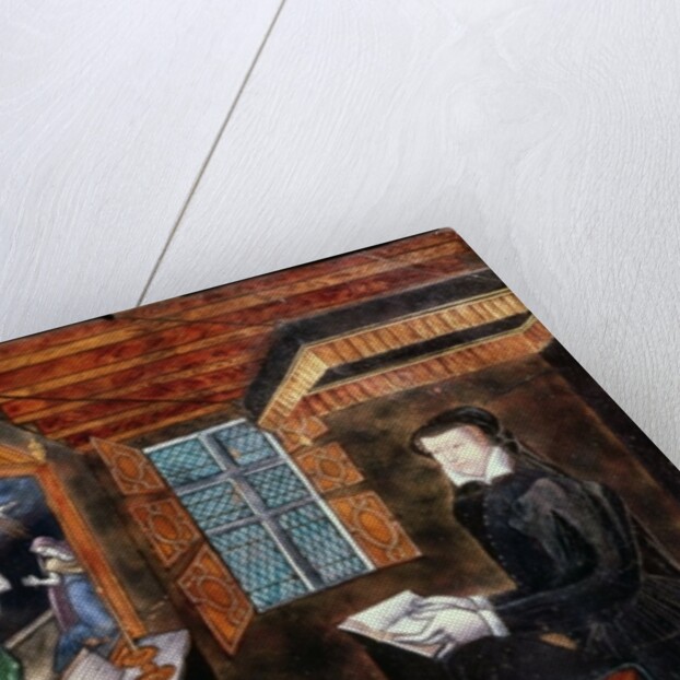 Mourning cabinet with scenes of the life of Christ and attributes of Henri II and Catherine de Medici by French School