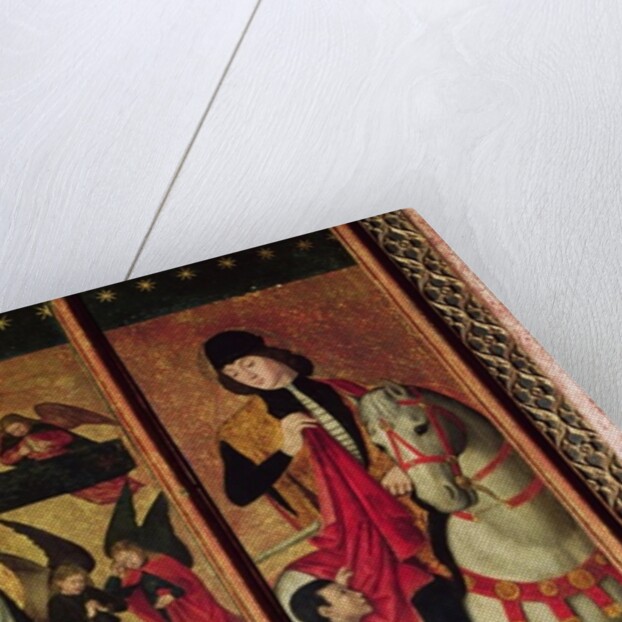 St. Martin, left hand panel from a triptych depicting Pieta between St. Martin and St. Catherine, 1475 by Ludovico Brea