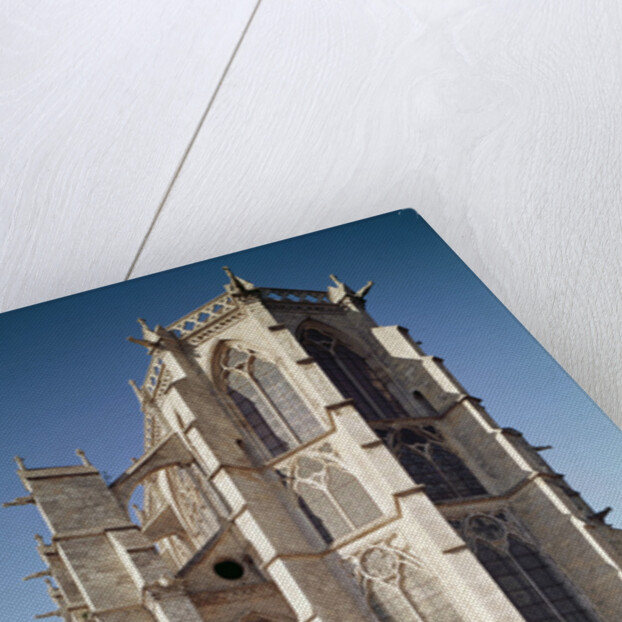 View of the chevet of the church, built 1260-1320 by School French