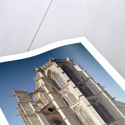 View of the chevet of the church, built 1260-1320 by School French