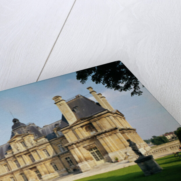 View of the West facade of Chateau de Maisons-Laffitte, built 1642-51 by Francois Mansart