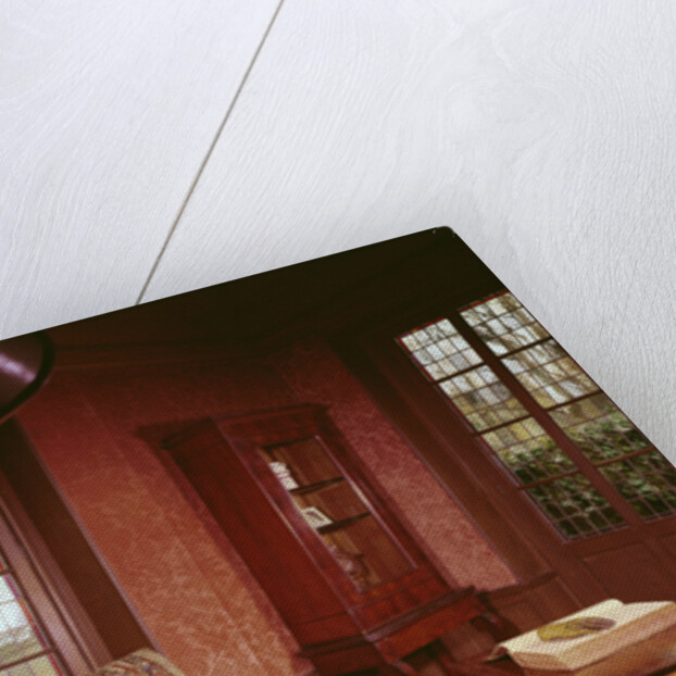 Interior of the study of Honore de Balzac in his home in rue Raynouard by French School