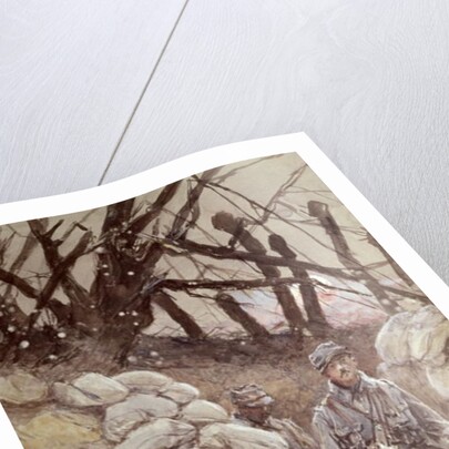 Infantrymen in a Trench, Notre-Dame de Lorette, 1915 by Francois Flameng