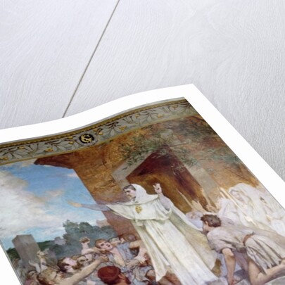 St. Genevieve Calming the Parisians on the Approach of Attila, 19th century by Jules Elie Delaunay