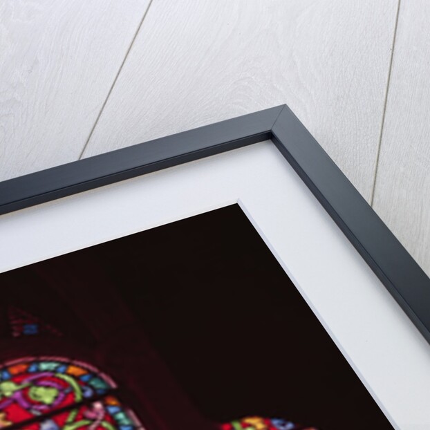 Window depicting Ferdinand d'Orleans as St. Ferdinand Sevres Workshop by Jean Auguste Dominique Ingres