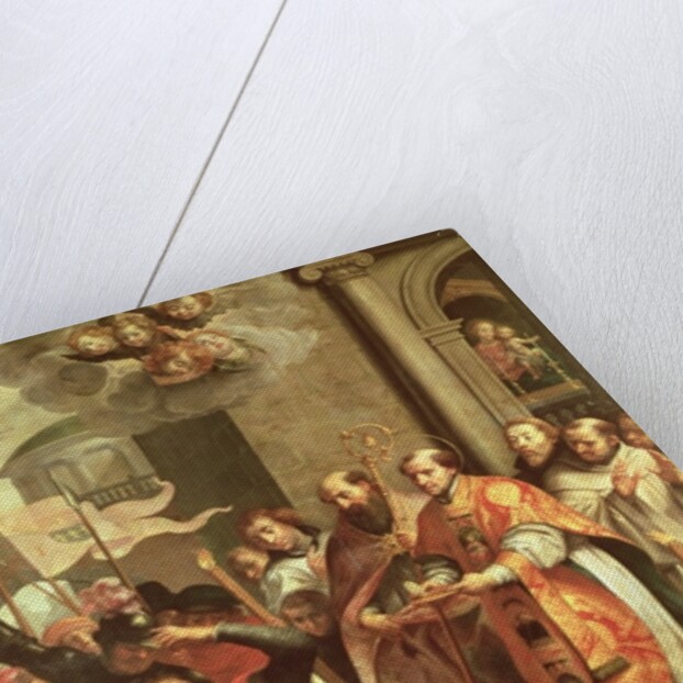 St. Bernard of Clairvaux and William X Duke of Aquitaine by Martin Pepyn or Pepin