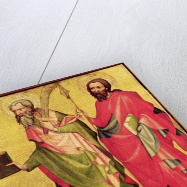 SS. Bartholomew and Thomas, right hand panel from the Epitaph of Jan of Jeran, 1395 by Bohemian School