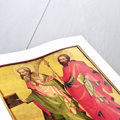 SS. Bartholomew and Thomas, right hand panel from the Epitaph of Jan of Jeran, 1395 by Bohemian School