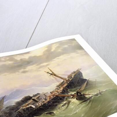 Seascape by Pierre Emile Berthelemy