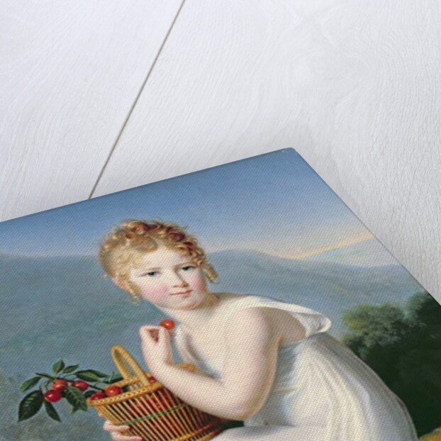 Young Girl Eating Cherries by Jeanne-Elisabeth Chaudet