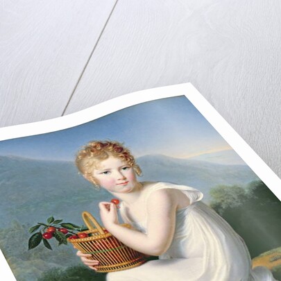 Young Girl Eating Cherries by Jeanne-Elisabeth Chaudet