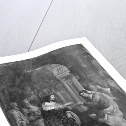 St. Louis distributing alms by Jacques Stella