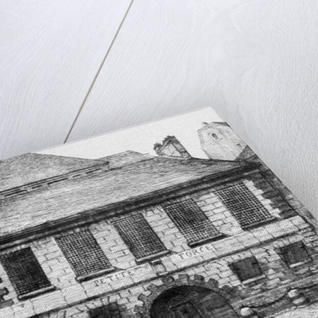 Entrance of the prison 'La Petite Force', rue Pavee in Paris, 1850 by French School