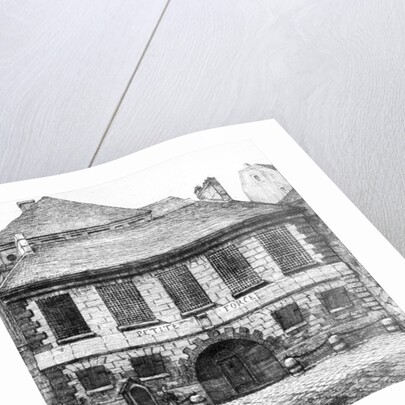 Entrance of the prison 'La Petite Force', rue Pavee in Paris, 1850 by French School