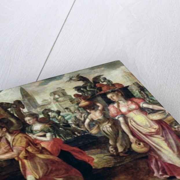 Laban Searching for Eliezer at the Well by Maarten de Vos