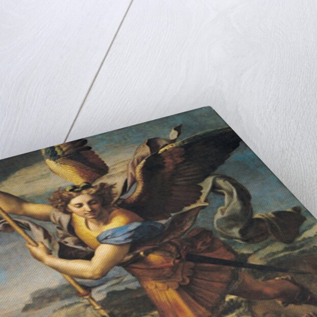 St. Michael Overwhelming the Demon, 1518 by Raphael (1483-1520)