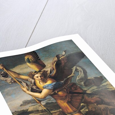 St. Michael Overwhelming the Demon, 1518 by Raphael (1483-1520)
