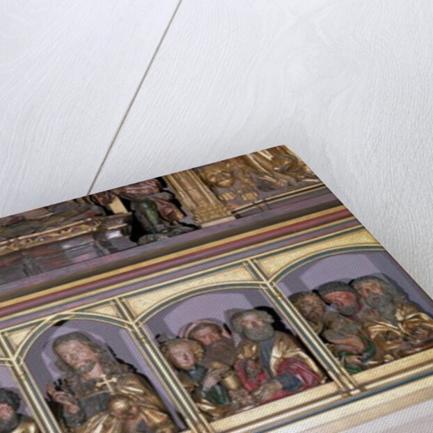 Wooden carvings of Christ and the Twelve Apostles by Nikolaus Hagenauer