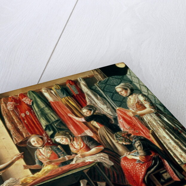 The Couturier's workshop, Arles, 1760 by Antoine Raspal