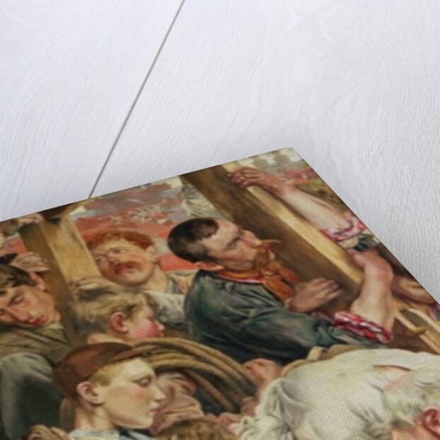 The Men, left panel from The Age of the Worker by Leon Henri Marie Frederic