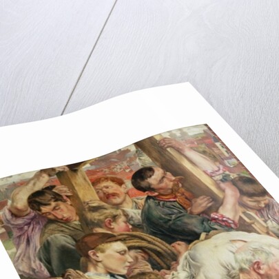 The Men, left panel from The Age of the Worker by Leon Henri Marie Frederic