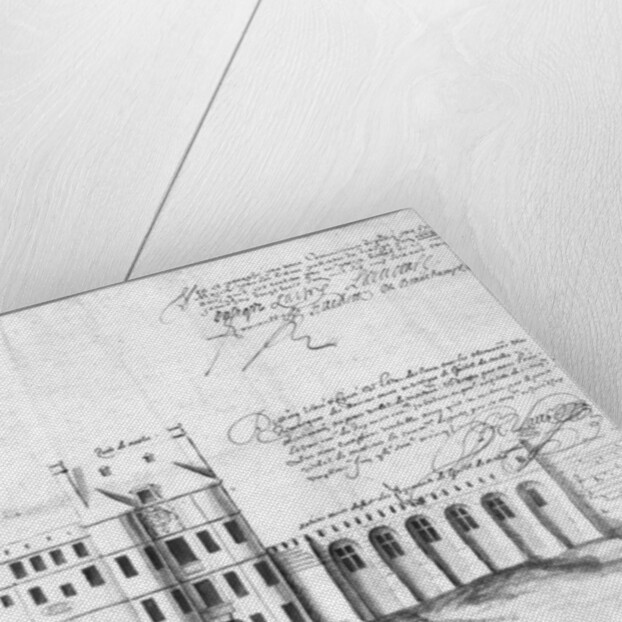 Facade of Porte and Hotel de Nesle, 1662 by Louis Le Vau