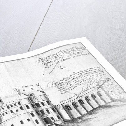 Facade of Porte and Hotel de Nesle, 1662 by Louis Le Vau