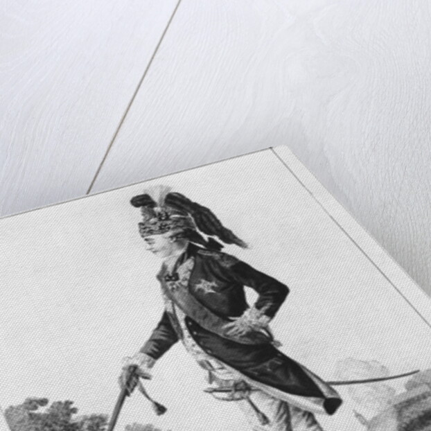 Charles of France Count of Artois, wearing the casq and uniform of colonel of Artois-Dragons regiment by Le Clere