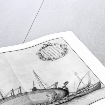 Outside of a vessel lying on its hull by French School