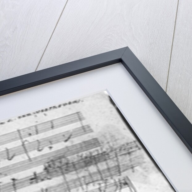 Autograph score sheet for the 10th Bagatelle opus 119 by Ludwig van Beethoven