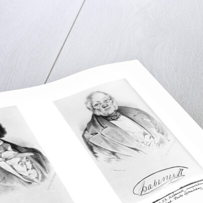 Ludwig van Beethoven and Francois-Antoine Habeneck by Ferdinand Schimon