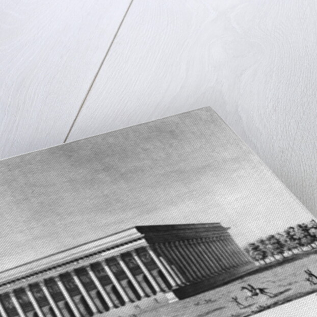 View of the Bourse Imperial Palace and the Commercial Court, Paris, early 19th century by Jacques Louis Constant Le Cerf
