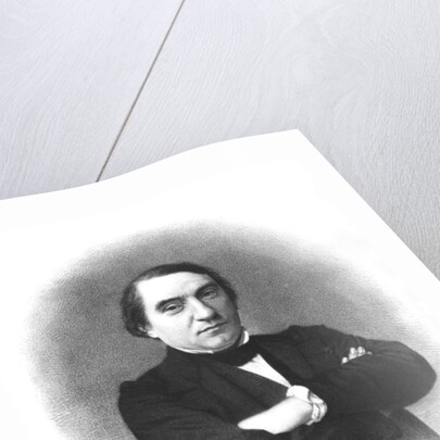 Ernest Renan after a photograph by Pierre Petit by French School