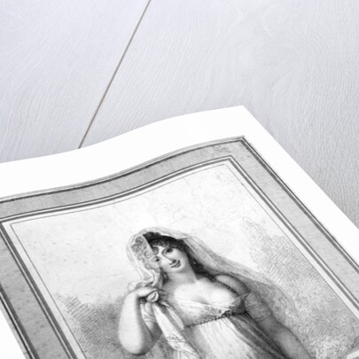 Madame Recamier engraved by Antoine or Anthony Cardon 1804 by Richard Cosway